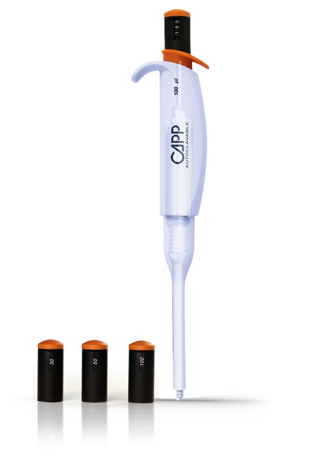 Pipeta CAPP Tri-volumen 200 µL, 500 µL y 1000 µL