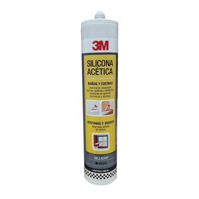 3M CARTUCHO SILICONA ACÉTICA CON FUNGICIDA X 280 ML,