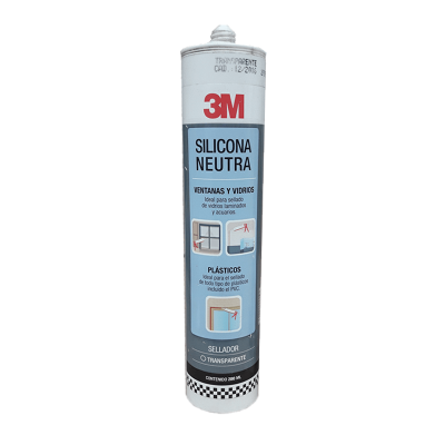 3M CARTUCHO SILICONA NEUTRA TRANSPARENTE-BLANCA-NEGRA X 280 ML,